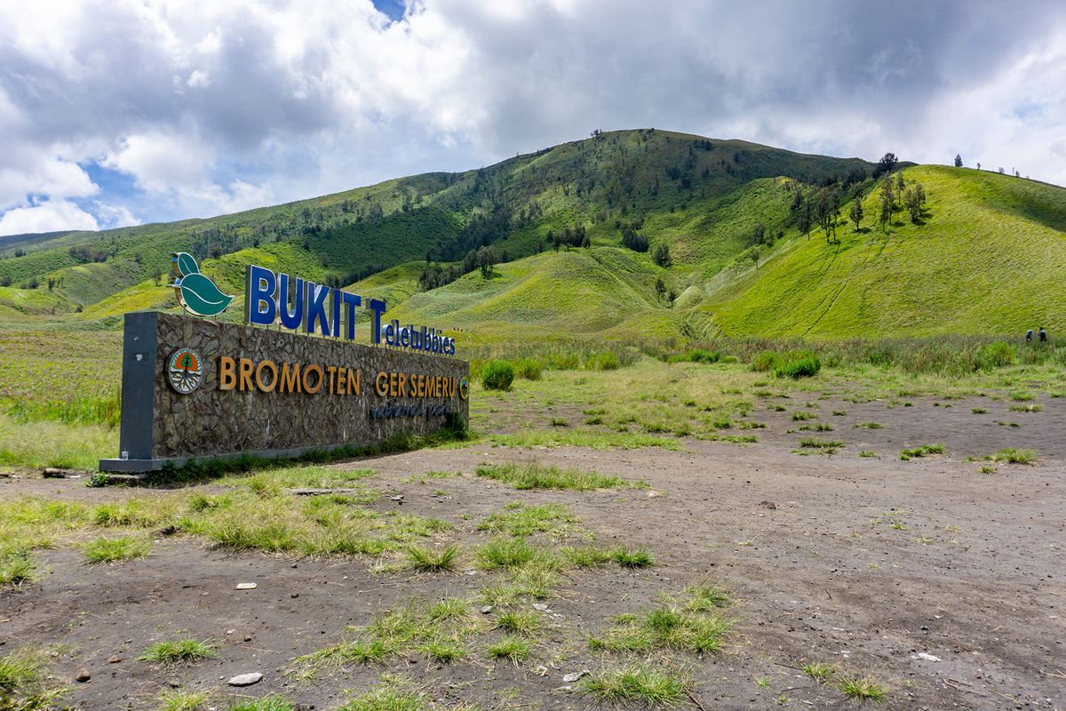 Bukit Teletubbies di Kawasan Wisata Gunung Bromo.