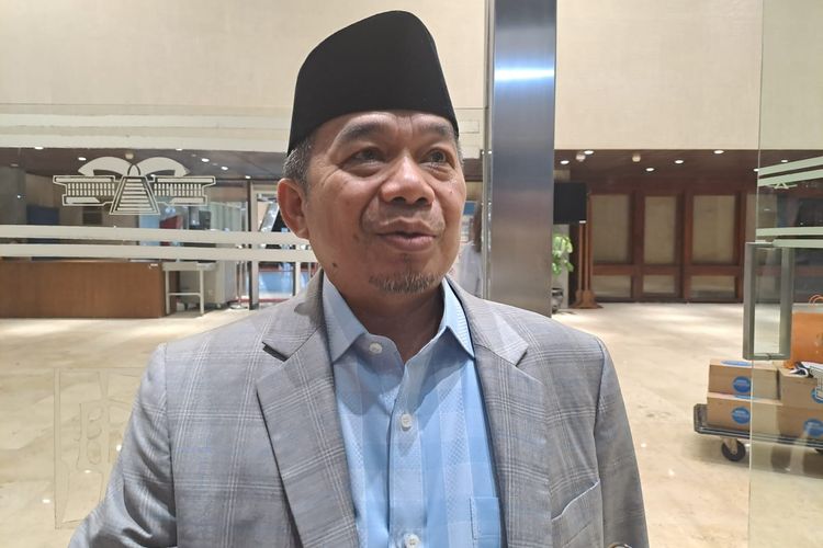 Ketua Fraksi PKS DPR Jazuli Juwaini saat ditemui di Gedung DPR, Senayan, Jakarta, Kamis (8/6/2023). 