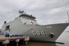 Kapal Perang TNI AL Bantu Penanganan Covid-19 di Riau