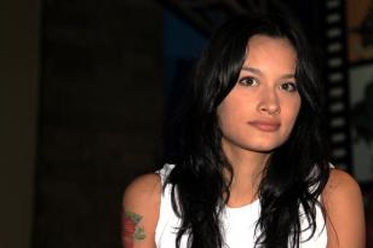 Foto artis Rebecca Reijman di Jakarta, Selasa (27/7/2010).