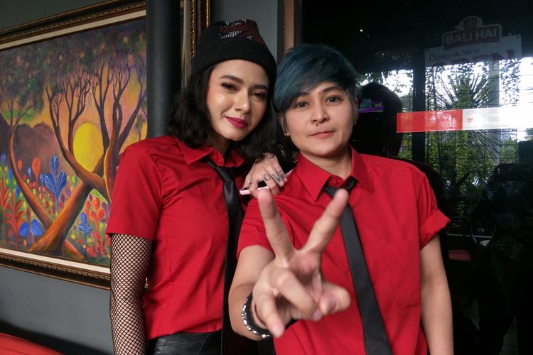 Mitha dan Citra Black Champagne saat ditemui di kawasan Kemayoran, Jakarta Pusat, Kamis (27/2/2020).