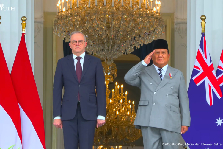 PM Australia Albanese dan Presiden RI Prabowo Subianto di Istana Merdeka, 6 Februari 2026. 
