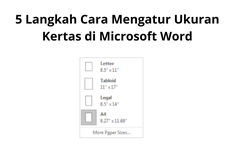 5 Langkah Cara Mengatur Ukuran Kertas di Microsoft Word
