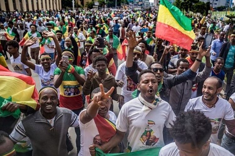 Demo menentang koalisi pemerintahan di Etiopia telah berjalan selama bertahun-tahun.