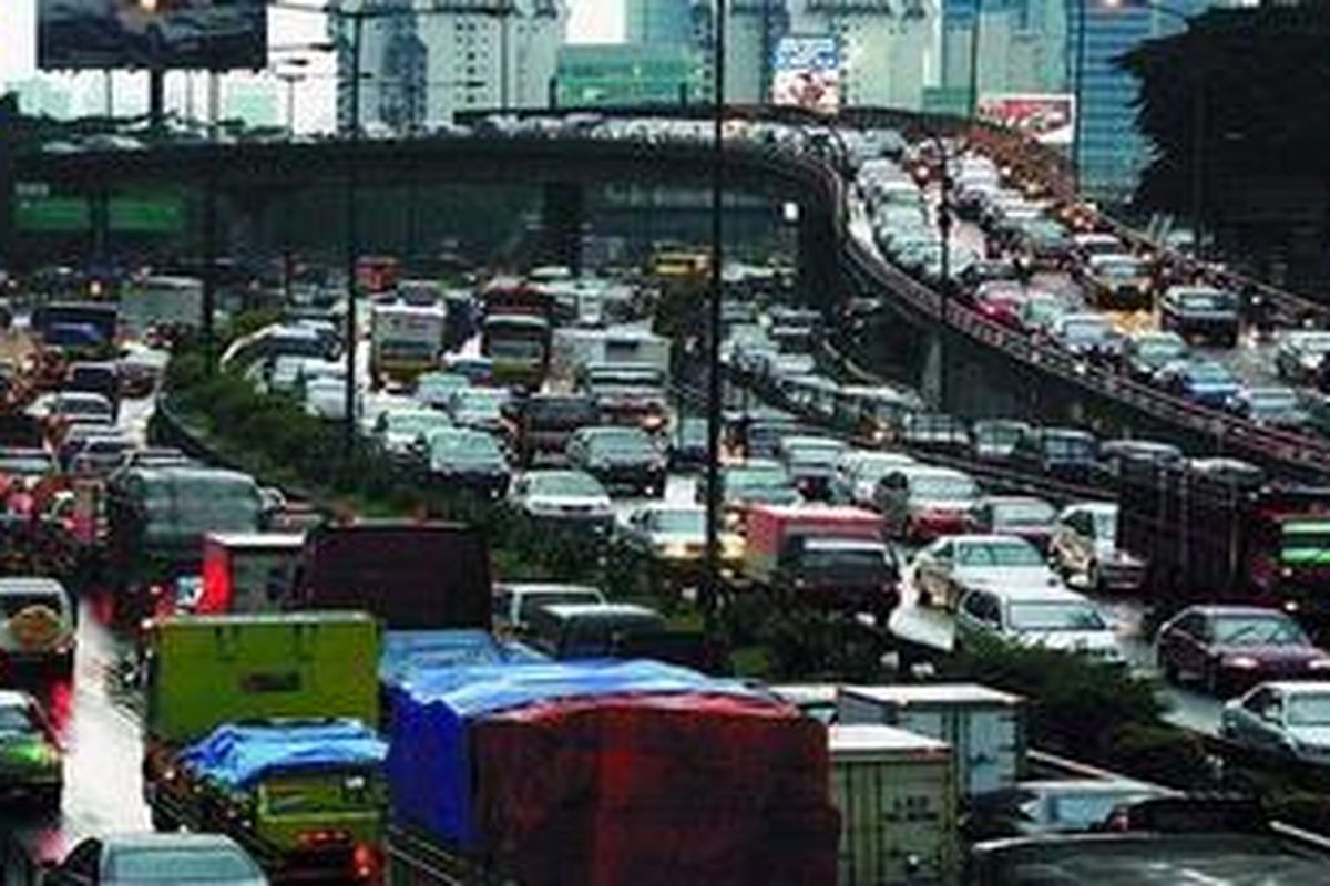 ILUSTRASI: Kemacetan di Jakarta