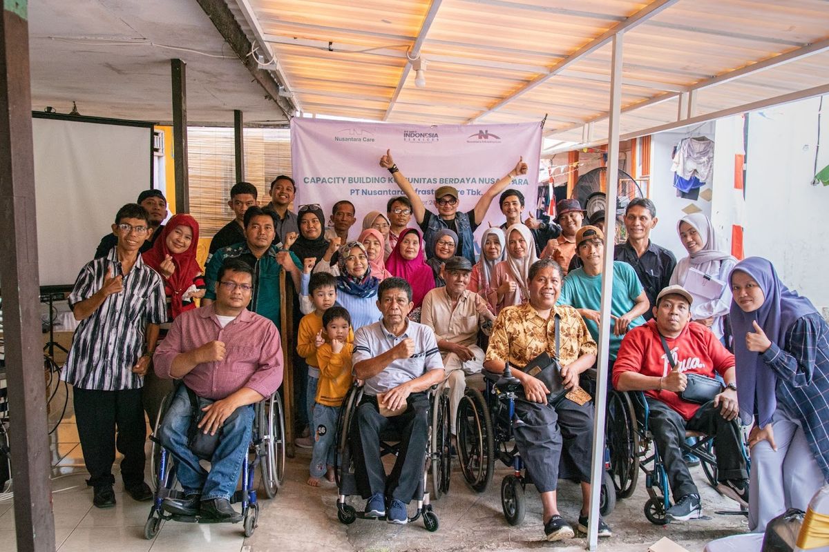 Nusantara Infrastructure bangun ekosistem UMKM inklusif untuk penyandang disabilitas. 