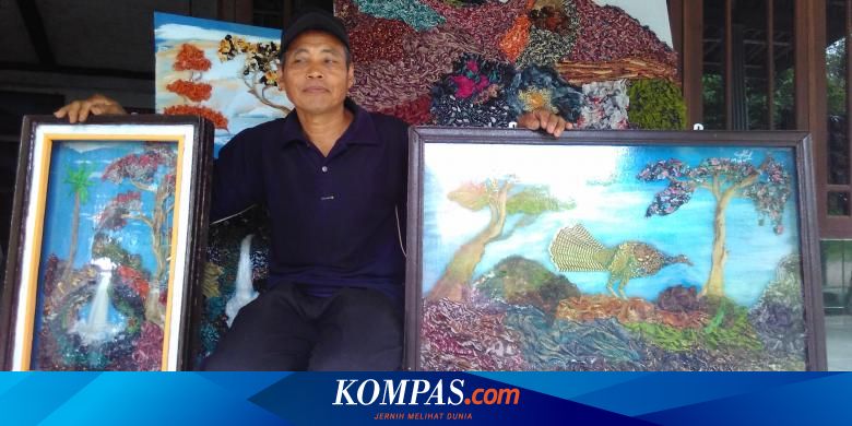  Dari  Kain  Perca  Lukisan Karya  Muhdi Pikat Wisatawan Borobudur