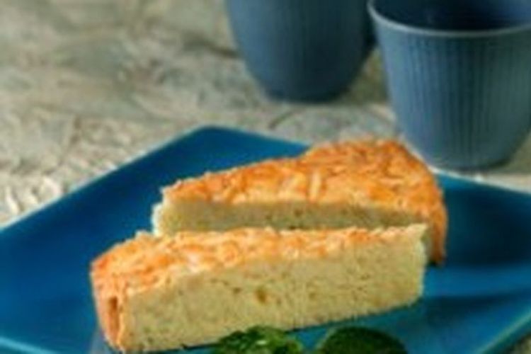 Ilustrasi lekker holland atau dutch butter cake (boterkoek) ala Sajian Sedap. 