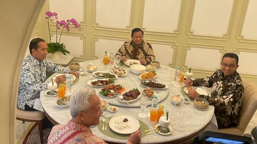 Jokowi Ajak Capres Prabowo, Ganjar, dan Anies Makan Siang di Istana Merdeka