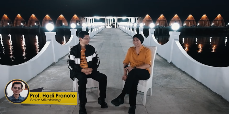 Tangkapan layar YouTube Anji bersama Hadi Pranoto