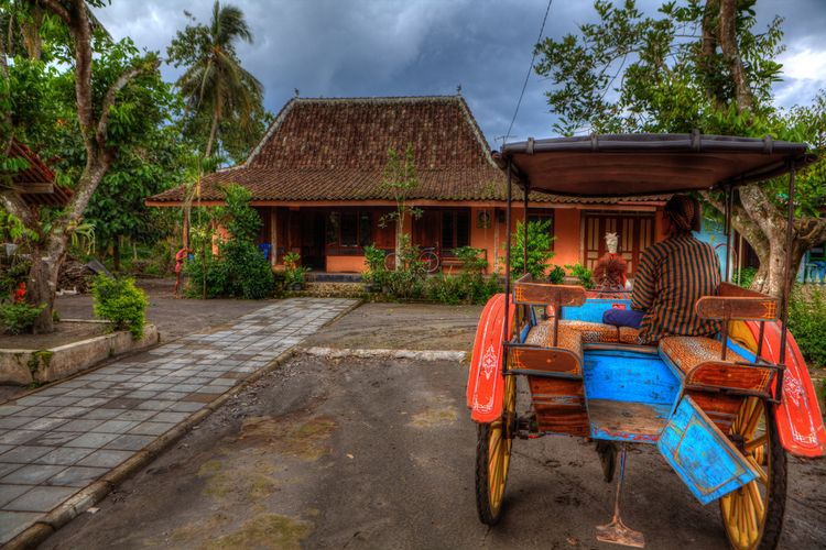 Salah satu rumah di Desa Wisata Candirejo, Gunungkidul, Yogyakarta.
