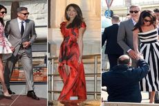 Usai Resepsi Pernikahan, Istri George Clooney Kenakan 3 Busana Mewah