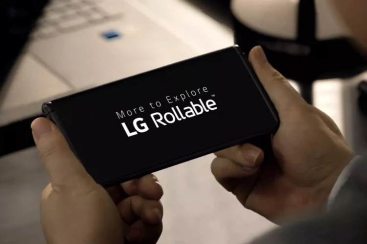 Ponsel gulung LG yang diduga bakal mengusung nama LG Rollable