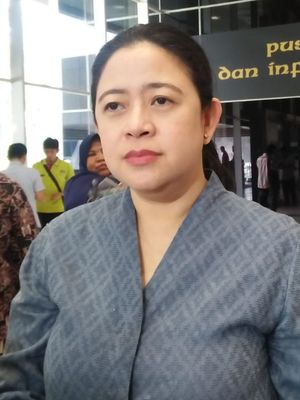 Ketua DPR Puan Maharani di Kompleks Parlemen, Senayan, Jakarta, Selasa (12/11/2019).