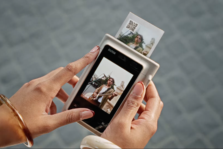 Kode QR yang akan muncul untuk foto yang yang juga diambil dengan format audio 