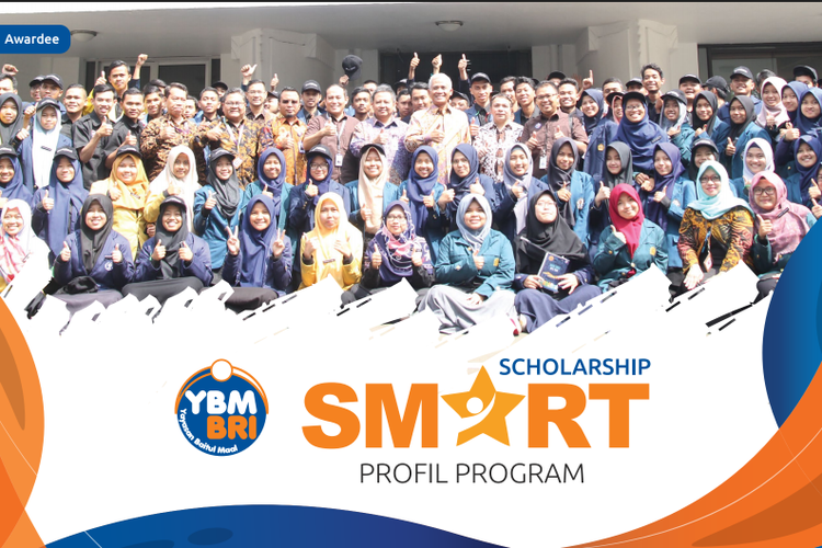 YBM Bank Rakyat Indonesia memberikan tawaran beasiswa berupa tunjangan prestasi yang diberikan tiap bulan selama 1 tahun.