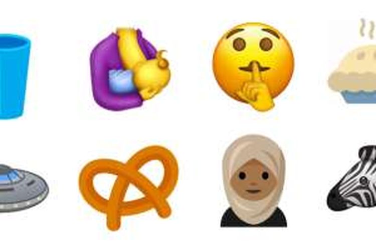 Beberapa contoh emoji baru yang akan muncul di Unicode 10