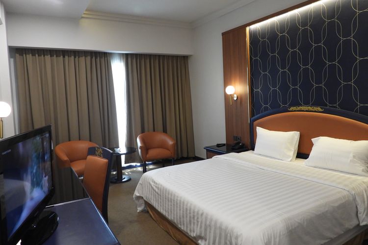 Kamar deluxe di Maxwell Hotel Jakarta Pusat