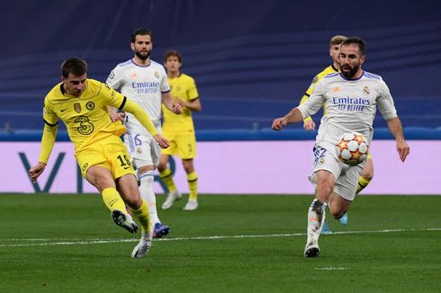 Hasil Real Madrid Vs Chelsea: Agregat 4-4, Laga Berlanjut ke Extra Time