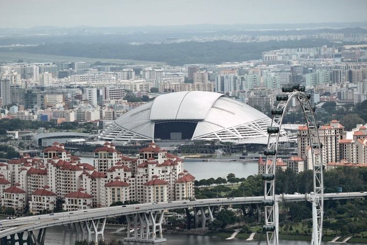 Pemandangan National Stadium dari luar pada 20 November 2014.