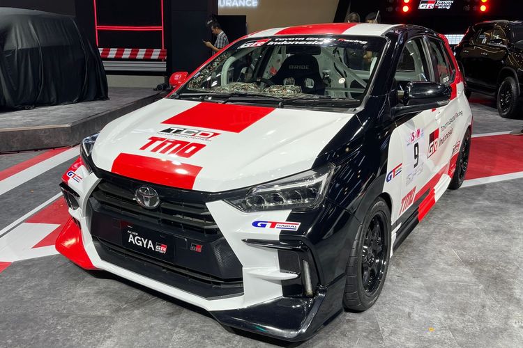 Toyota Agya GR Sports setelah melakukan modifikasi total untuk ikut ajang balap nasional di JAW 2023.