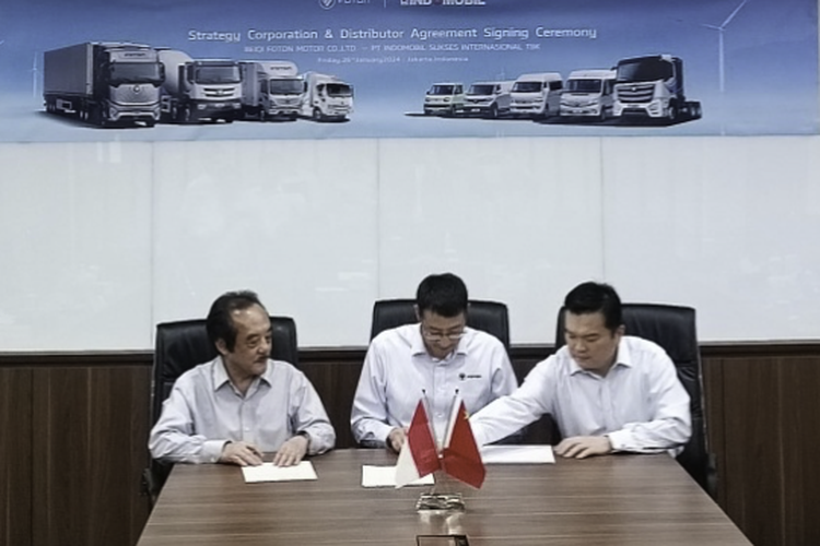 Kerjasama Indomobil dan Foton Motor Kembangkan Kendaraan Niaga Listrik di Indonesia. (Foto: Indomobil)