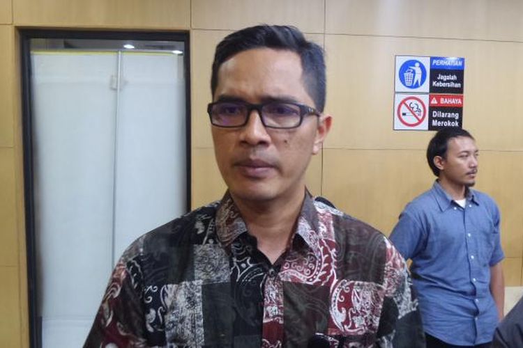 Juru Bicara KPK Febri Diansyah di Gedung KPK Jakarta, Kamis (22/12/2016).