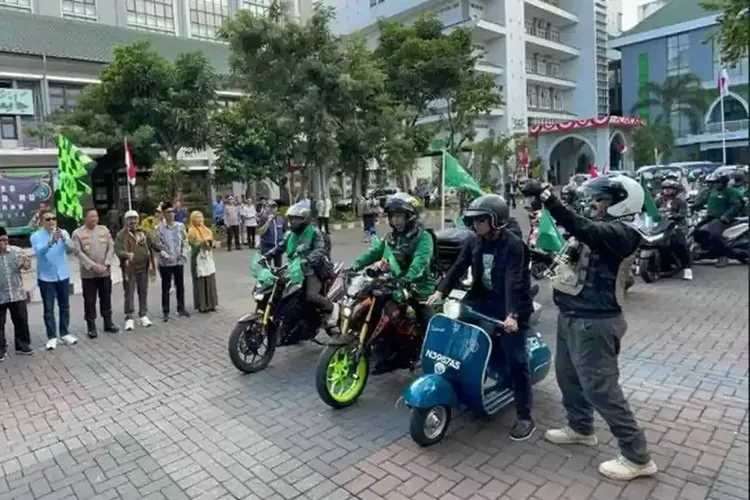 70 Pemotor NU Malang Raya Berangkat ke Muktamar ke-35 NU di Jombang, Dilepas Wali Kota