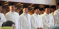 Bersama Presiden Prabowo dan Jajaran Kabinet Merah Putih, Mendagri Hadiri Pengukuhan Pengurus MUI 2025–2030