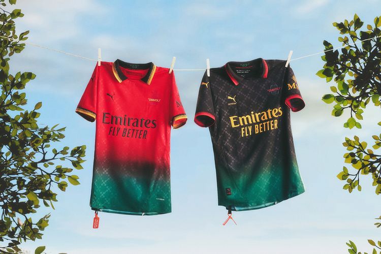 Jersey keempat AC Milan musim 2024-2025 yang berkolaborasi dengan Off-White diluncurkan pada 14 Februari 2025.