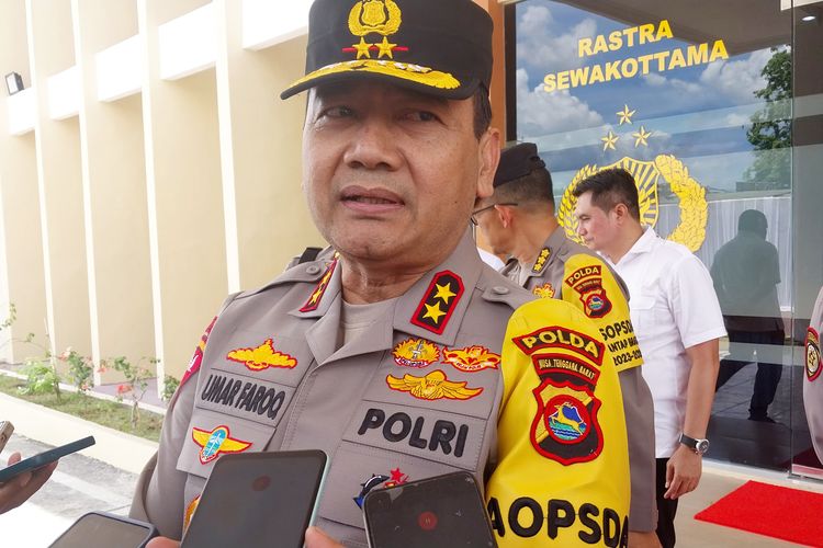 Kapolda NTB saat konferensi pers di Polres Sumbawa Senin (4/12/23)