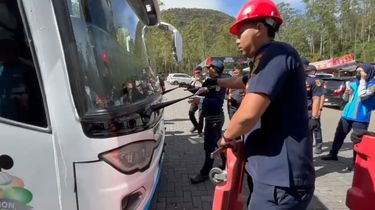 Antisipasi Rem Blong di Turunan Ciwidey, Polresta Bandung Perketat 'Ramp Check' Bus Pariwisata