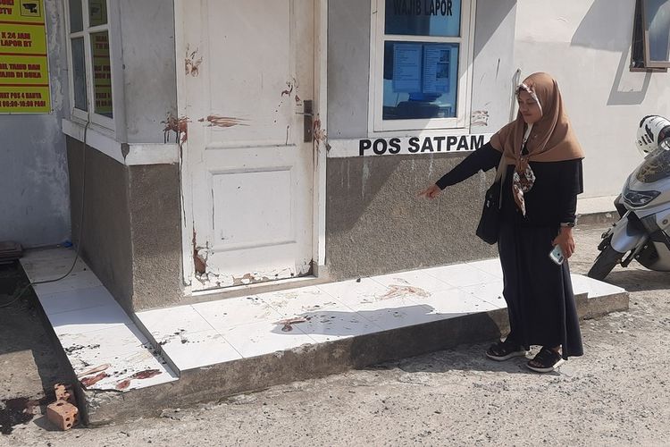 Lokasi penyerangan satpam perumahan Tanjung Asri yang terletak di Jalan Tanjung Sari, Kecamatan Kalidoni, Palembang, Sumatera Selatan, hingga menyebabkan Wahyu Apriansyah (22) mengalami luka parah.