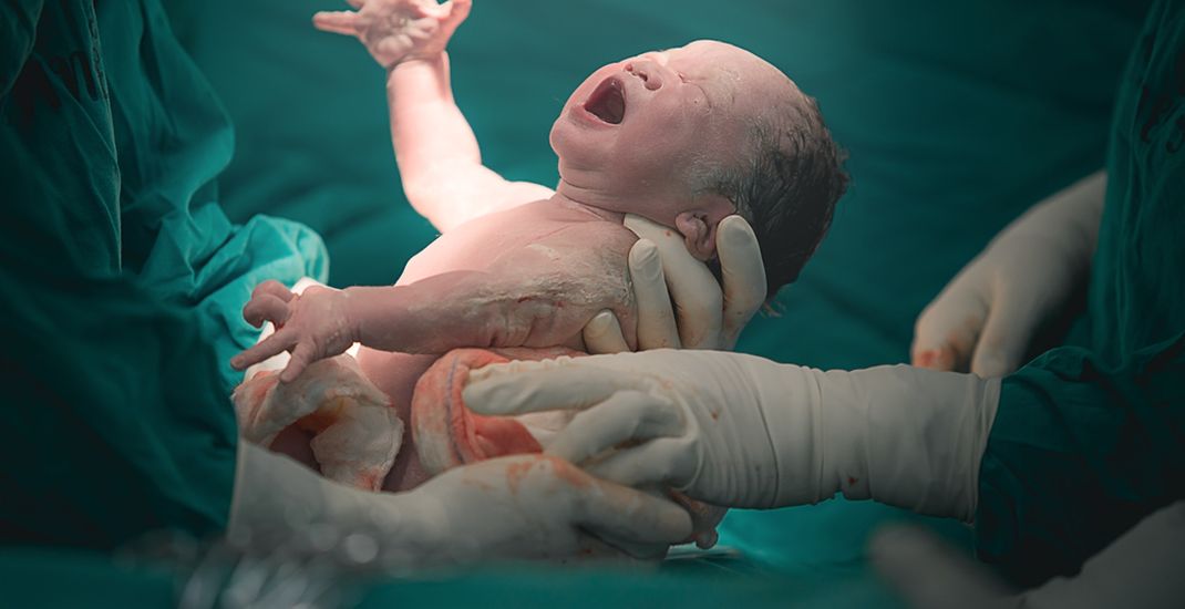 Ilustrasi bayi baru lahir.
