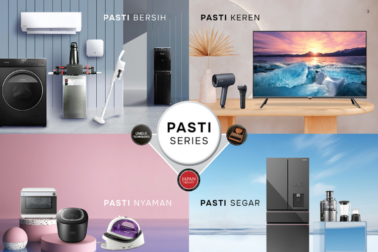 Untuk menunjang kebutuhan perawatan diri, Panasonic juga menghadirkan berbagai produk andalan lewat kategori PASTI KEREN. Salah satunya, Hair Dryer EH-NA0JA415 berteknologi nanoe? MOISTURE+ dan mineral. Teknologi ini memberikan perawatan rambut ekstra yang lebih sehat.