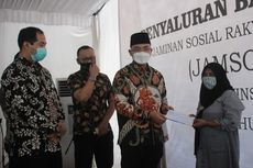 Bantu Gerakkan Perekonomian Nasional, Pemprov Banten Berikan Bansos Jamsosratu