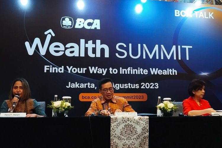 konferensi pers BCA Wealth Summit 2023 