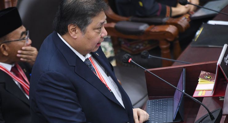 Di Sidang MK, Airlangga Bantah Bantuan Beras Pemerintah Bikin Harga Naik