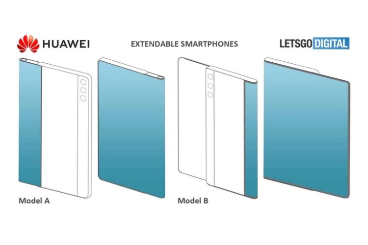 Dua paten ponsel layar geser Huawei