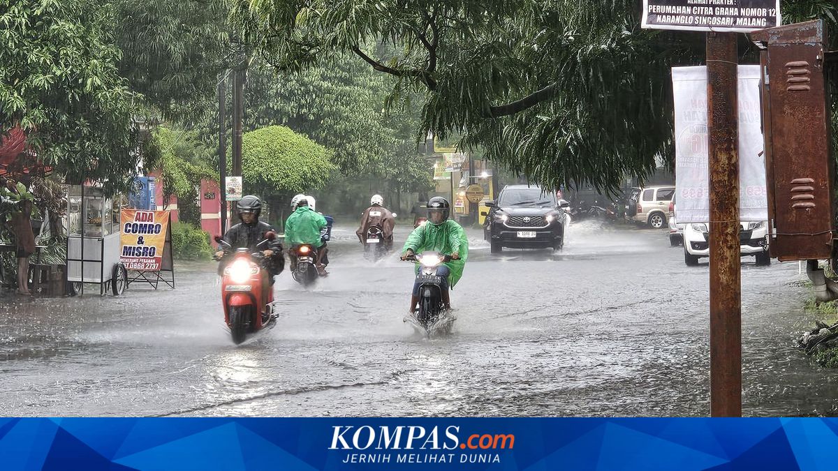 Banjir di Kota Malang: 15 Titik Tergenang Usai Hujan Deras dan Hujan Es