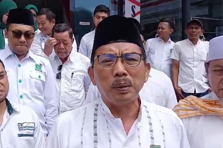 Ketua DPC PKB Surabaya Musyafak Rouf, di Mapolrestabes Surabaya, Rabu (7/8/2024).