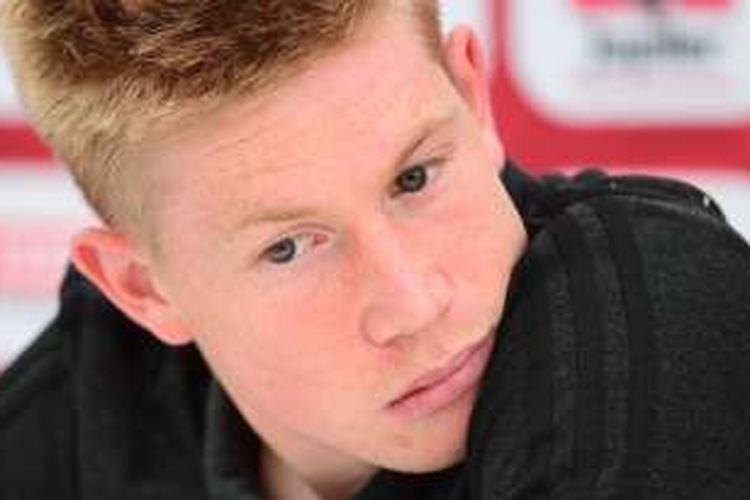 Kevin De Bruyne menjalani jumpa pers bersama tim nasional Belgia di Le Haillan, 9 Juni 2016.