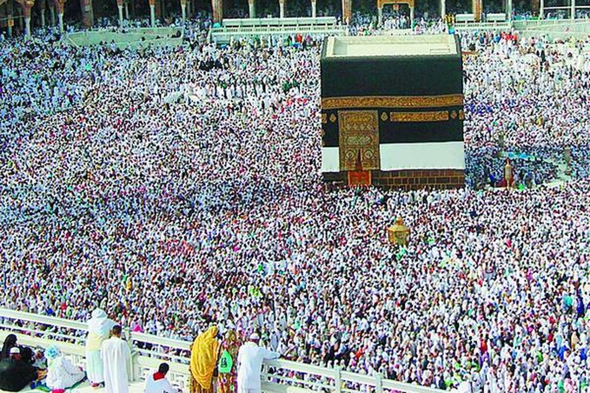 Kawasan Masjidil Haram, Mekkah, selalu dipadati jemaah saat musim haji.