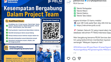 Lowongan Kerja PELNI Services 2026, Fresh Graduate Bidang Teknik Bisa Daftar