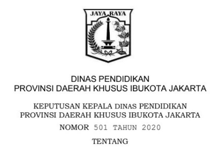 Petunjuk Teknis Untuk Syarat Pendaftaran Ppdb Dki 2020 Halaman All Kompas Com