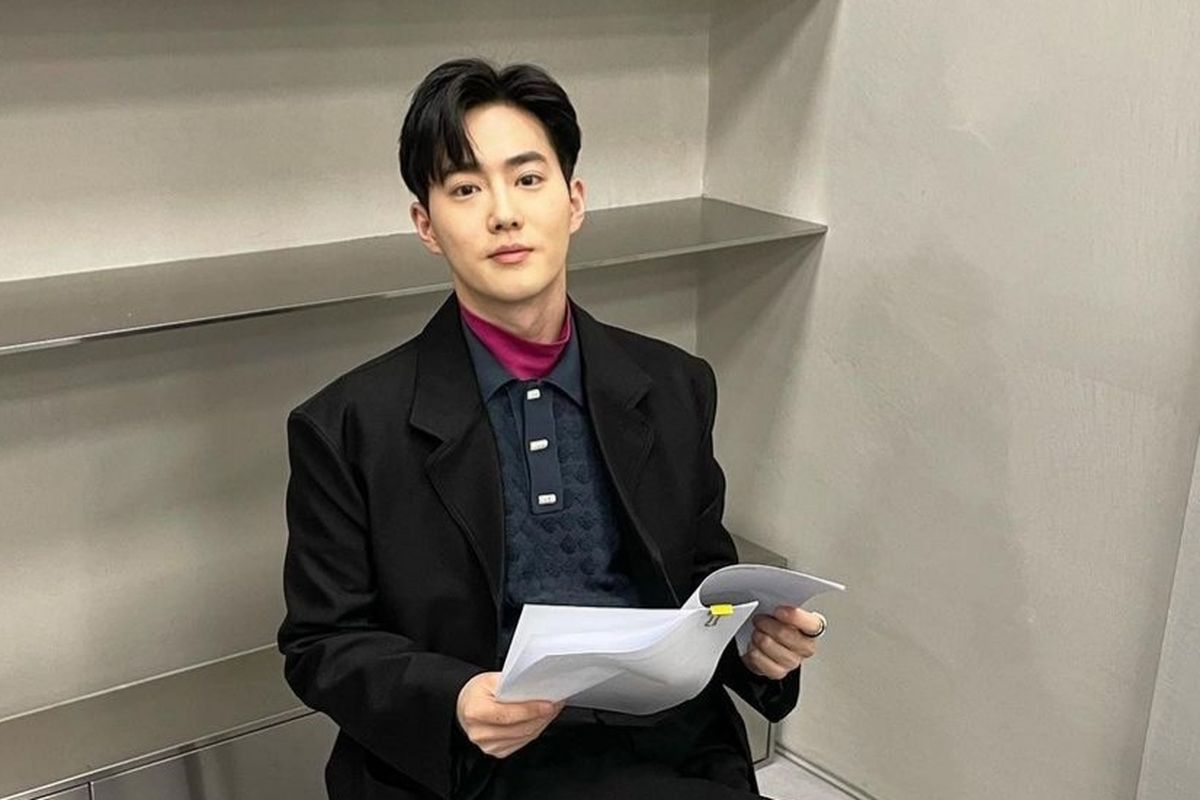 Leader boy group EXO, Kim Junmyeon atau Suho.