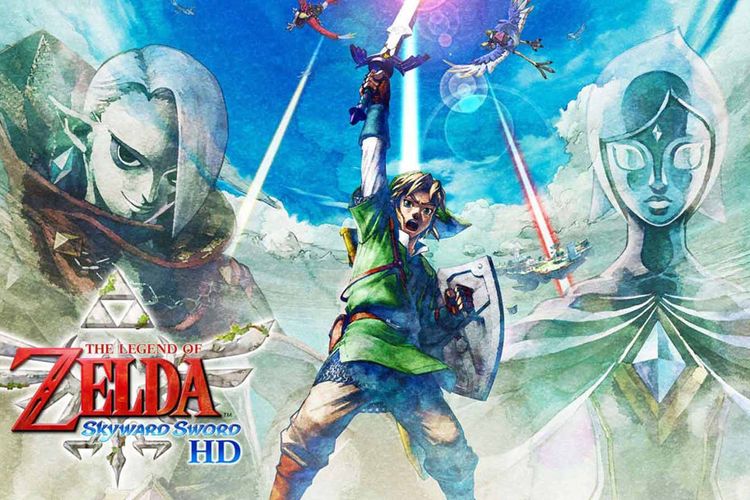 Ilustrasi game The Legend of Zelda: Skyward Sword HD.