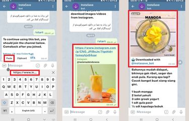 Trik Rahasia Download Foto dan Video Instagram lewat Telegram Halaman all -  Kompas.com