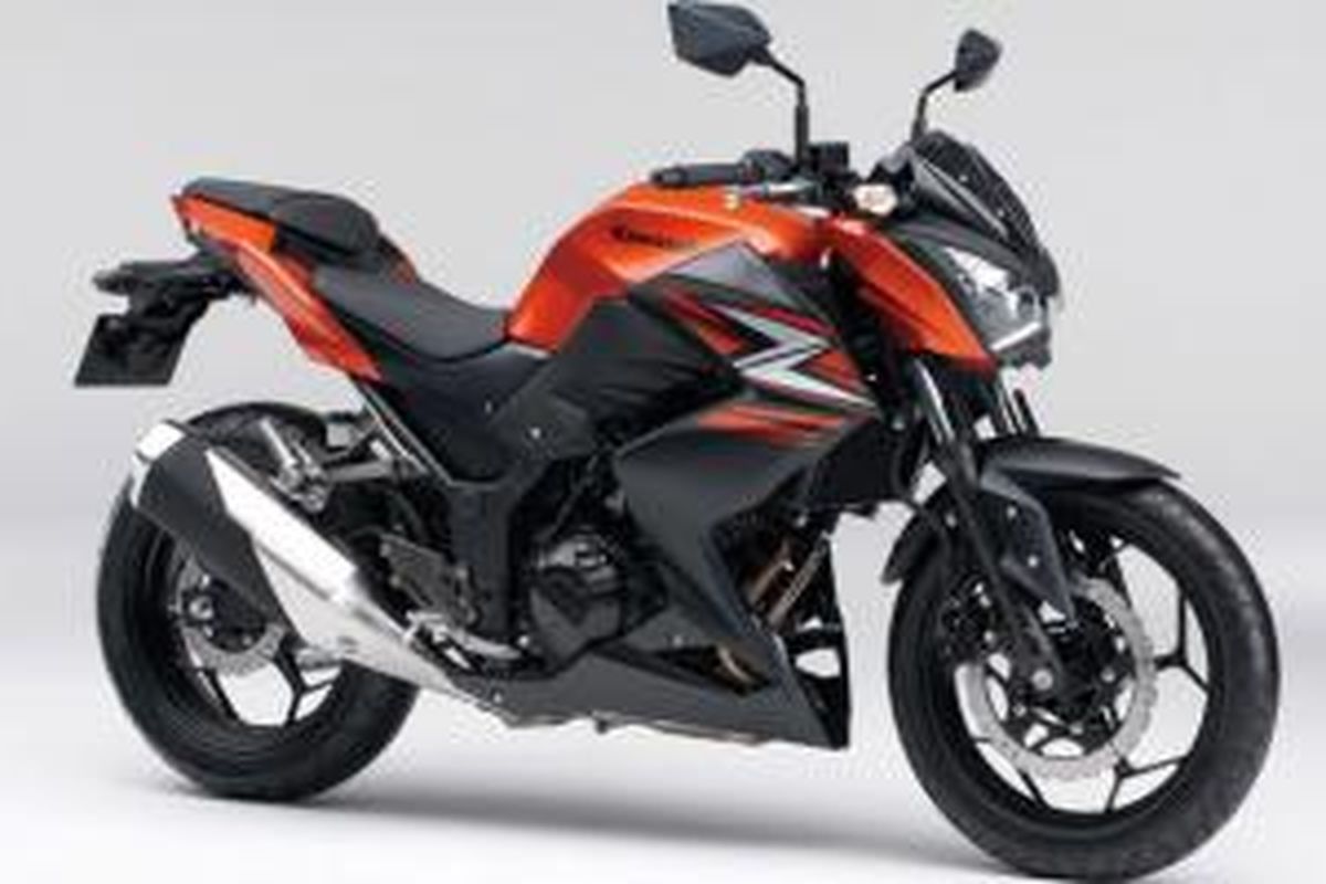 Kawasaki Z250 menerima warna baru, salah satunya oranye perpaduan hitam.