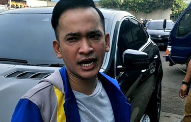 Ruben Onsu saat diwawancarai usai memandu sebuah di kawasan Tendean, Jakarta Selatan, Selasa (1/10/2019).